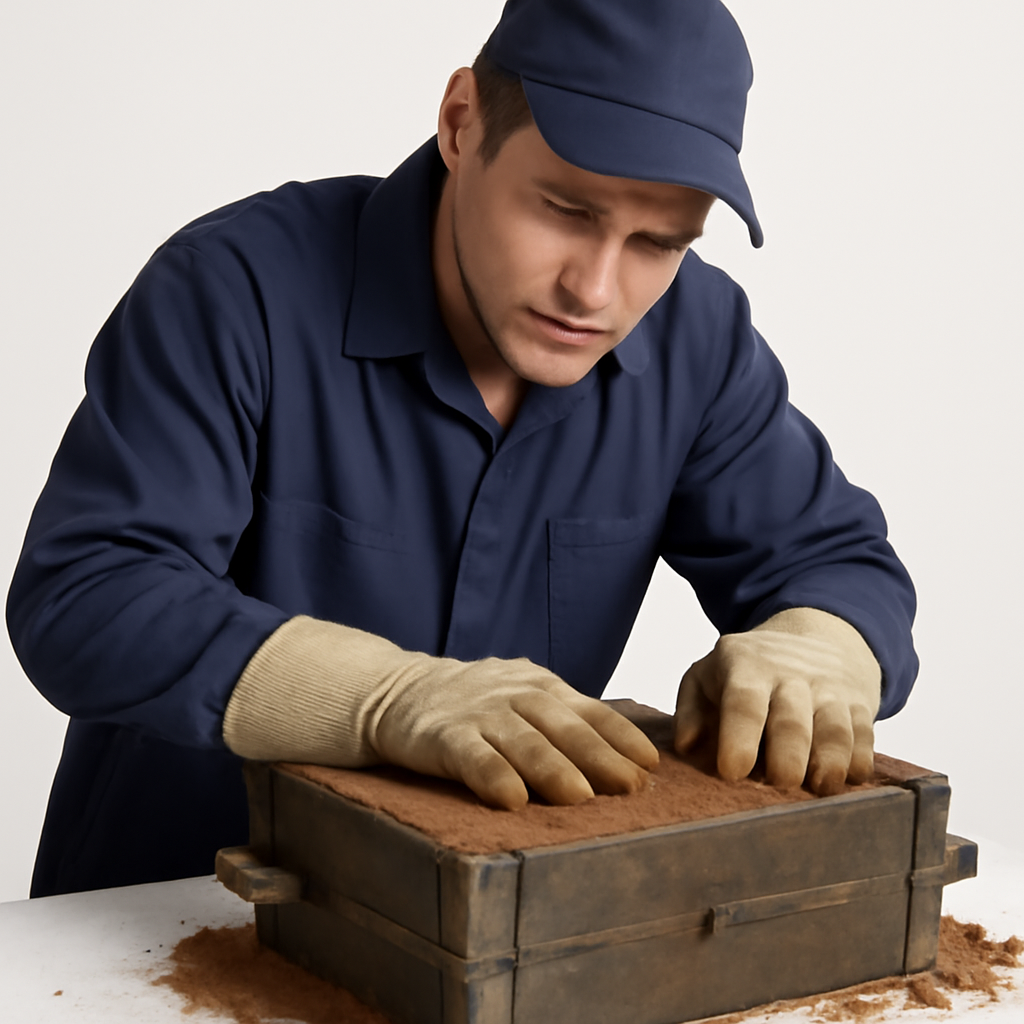 curso de Areia para molde de fundição