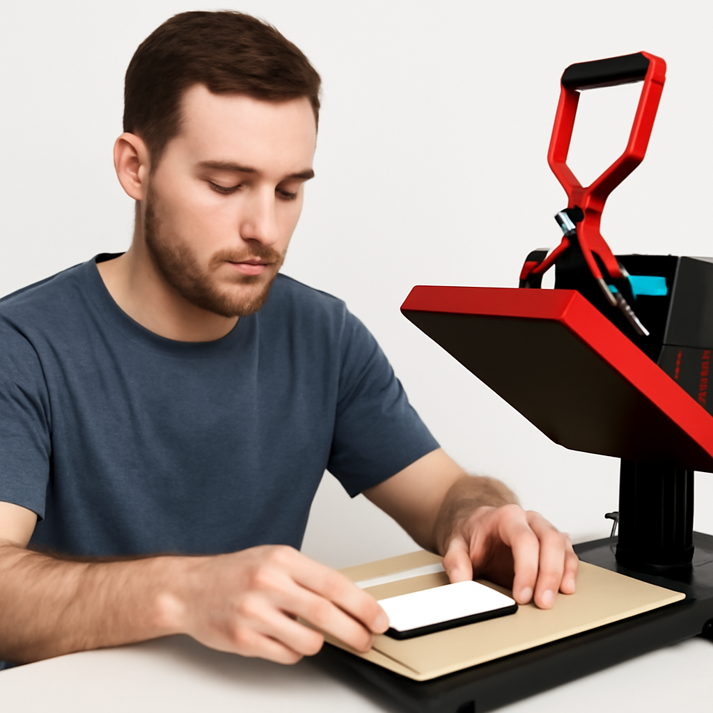 apostila de Capa celular sublimação prensa plana