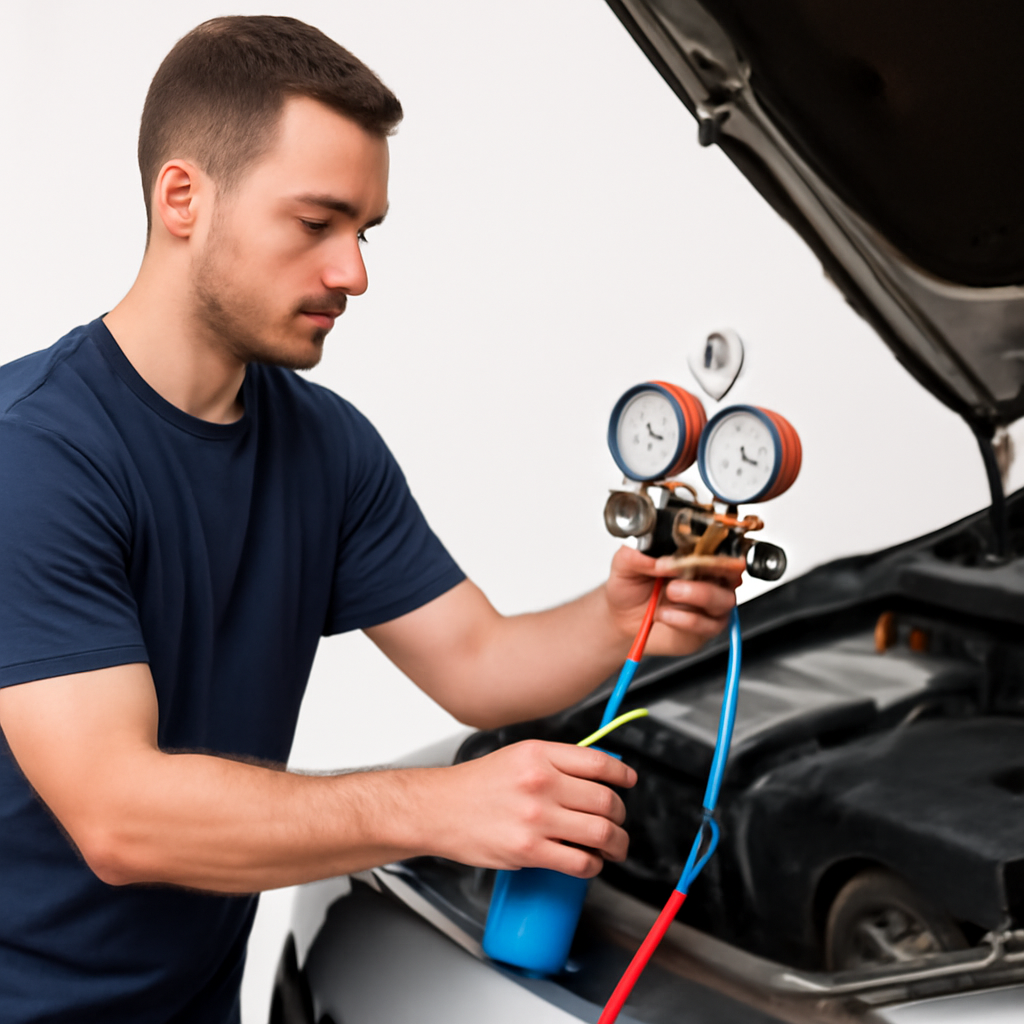curso de Colocar gás no ar condicionado automotivo
