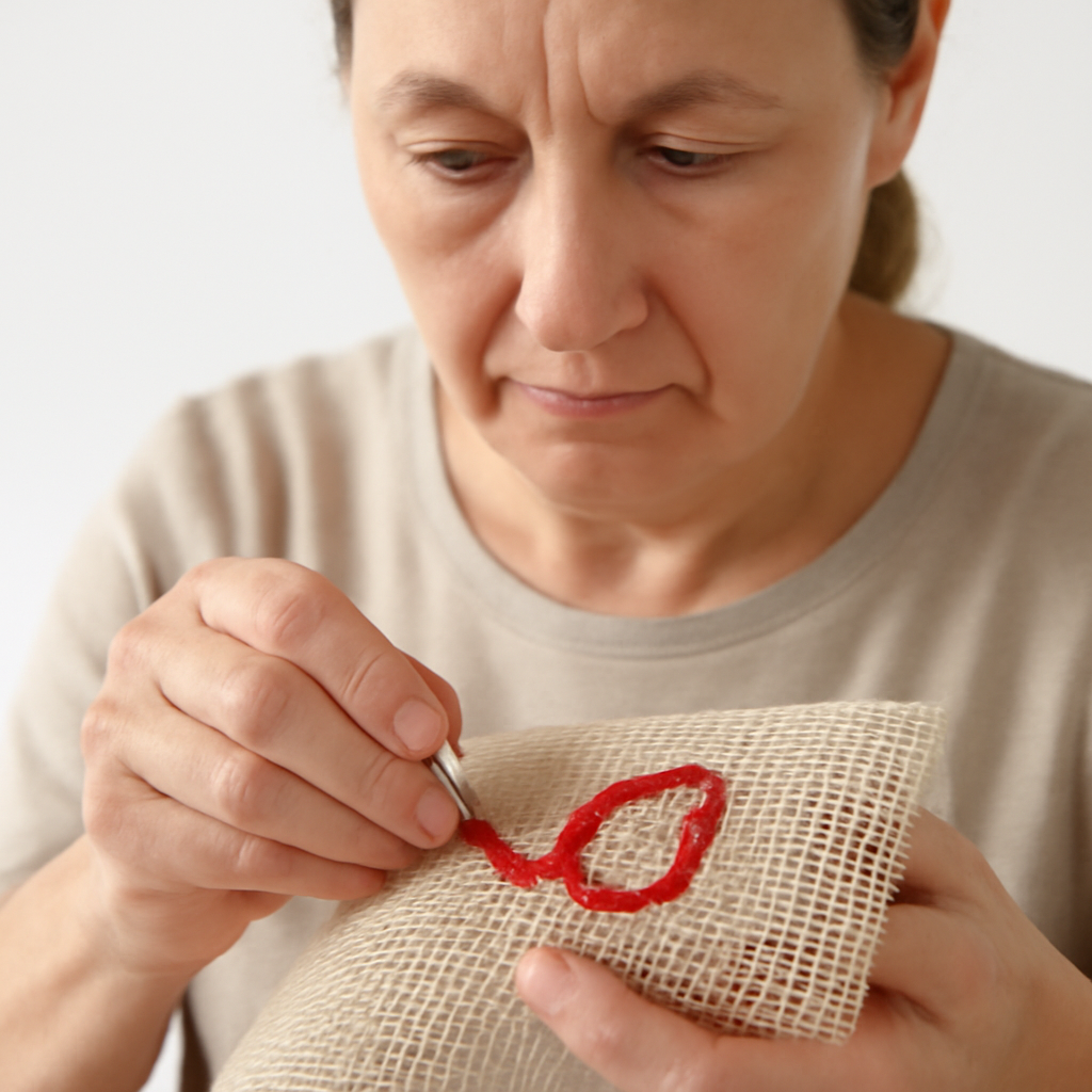 apostila de Como bordar em talagarça