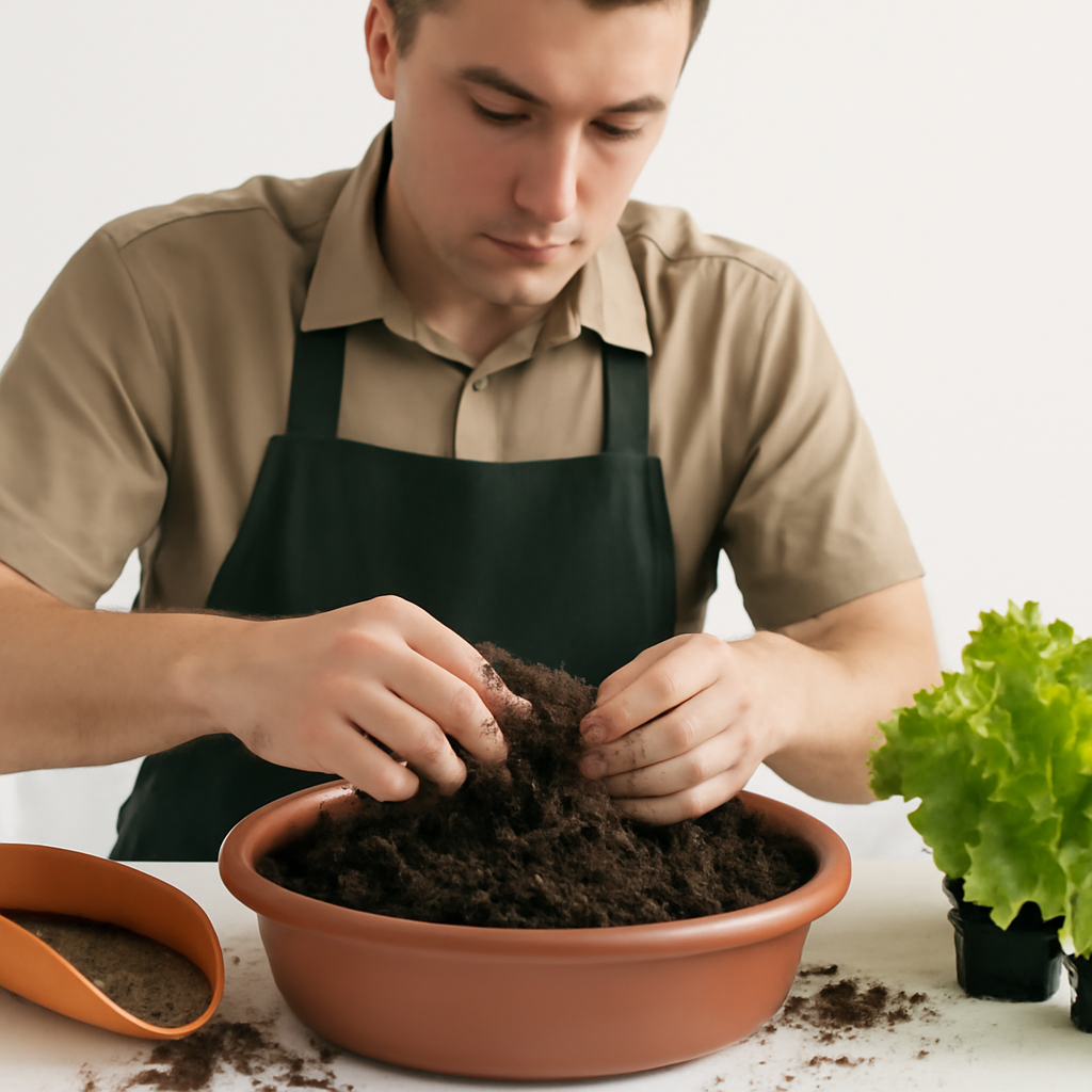 curso de Como fazer substrato para plantar alface