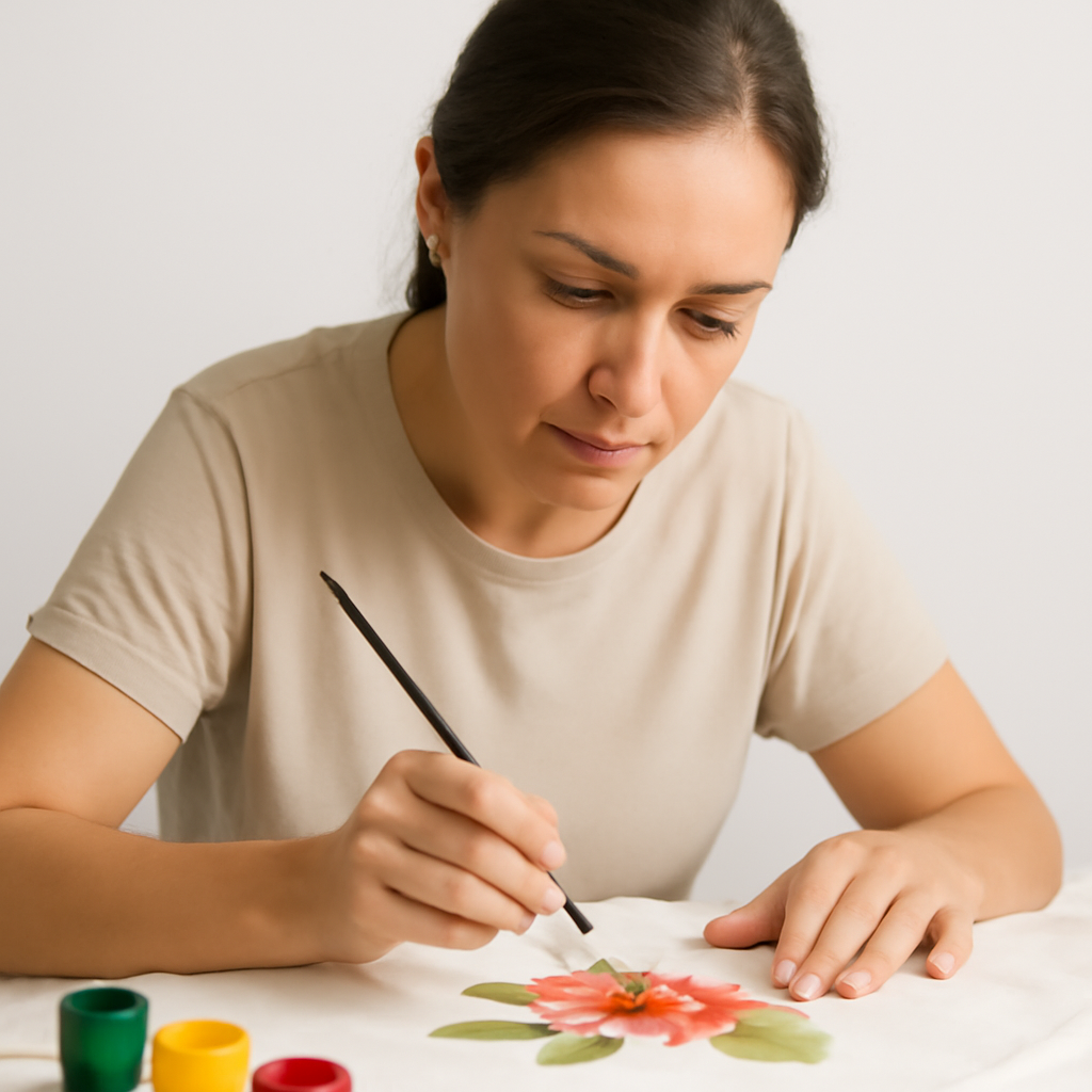 curso de Pintura tecido