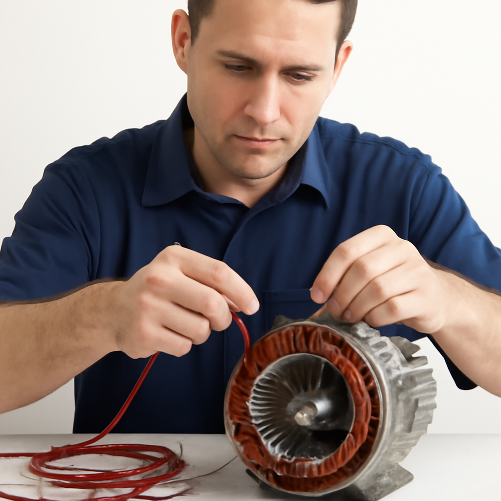 curso de Rebobinamento de motores eletricos passo a passo