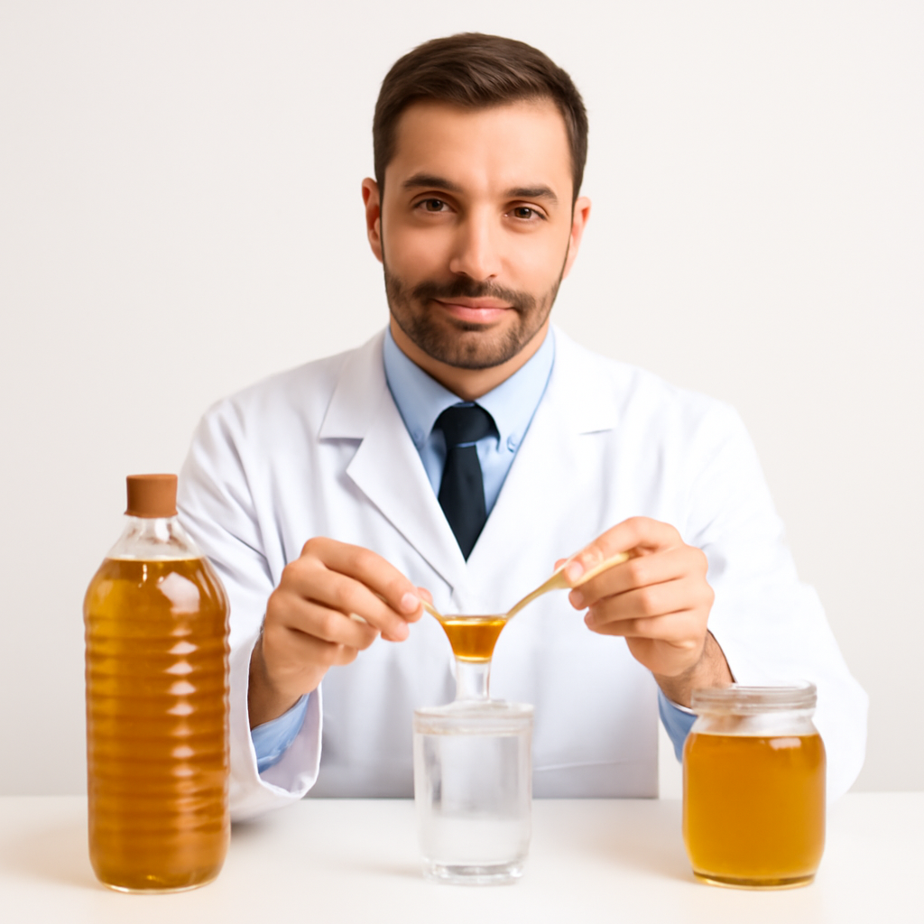 apostila de Vinagre de maçã água e mel