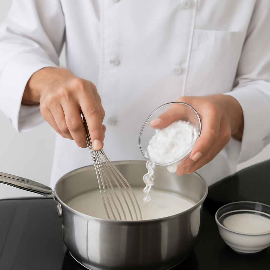 apostila de Molho branco simples com maizena