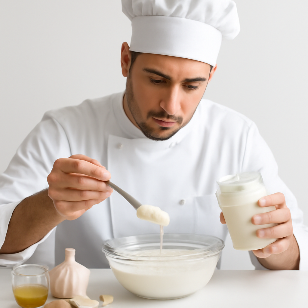 apostila de Molho de alho com maionese pronta