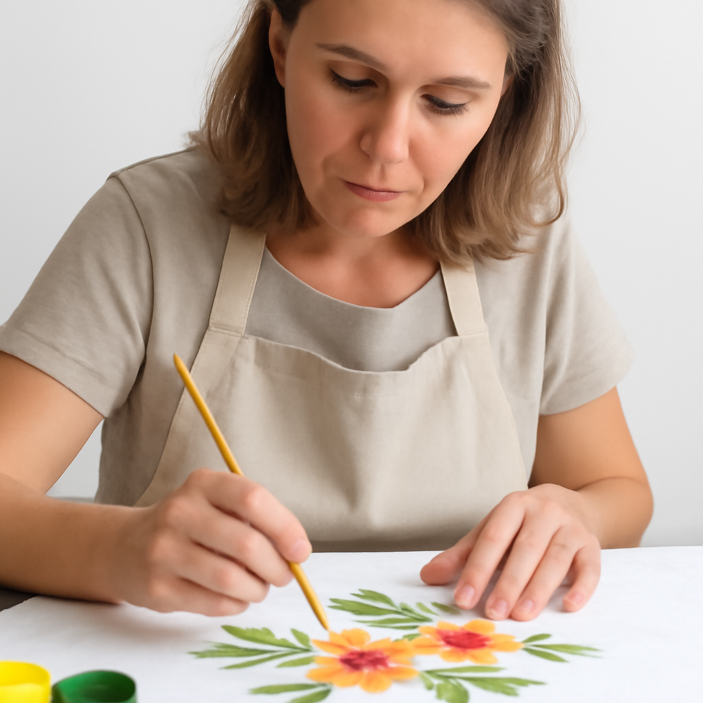 curso de Pintando em tecido