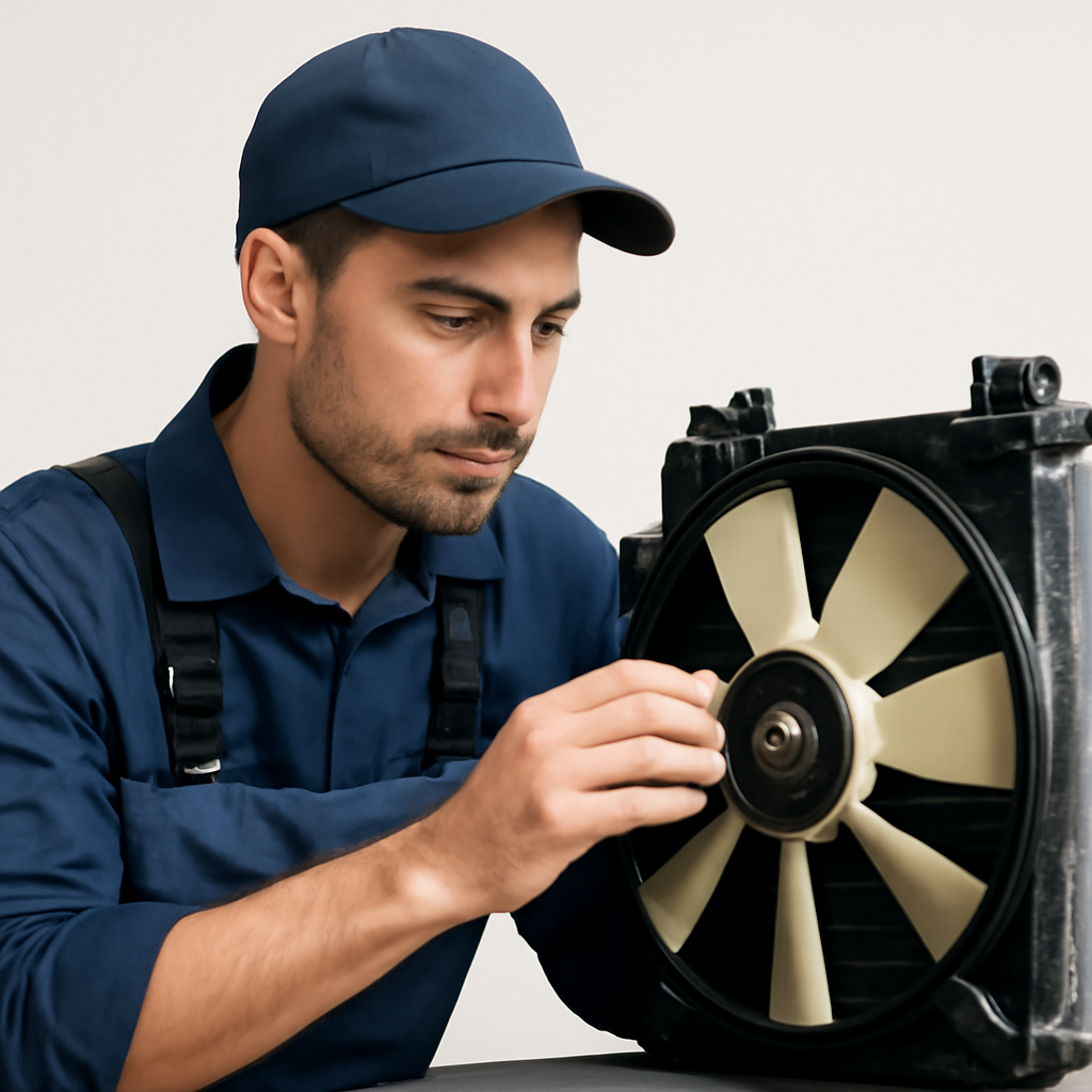 apostila de Ventoinha do radiador liga com motores frio